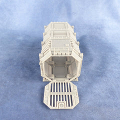 Standard Prison Container 3 Segmente + Front + End | Passend für Colossus Chassis | Magnetisiert | Modular| 28mm | Tabletop | Grimdark | 40K - Role Playing Miniatures