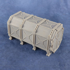 Standard Shipping Container 3 Segmente+Front+End | Passend für Colossus Chassis | Magnetisiert | Modular| 28mm | Tabletop | Grimdark | 40K - Role Playing Miniatures