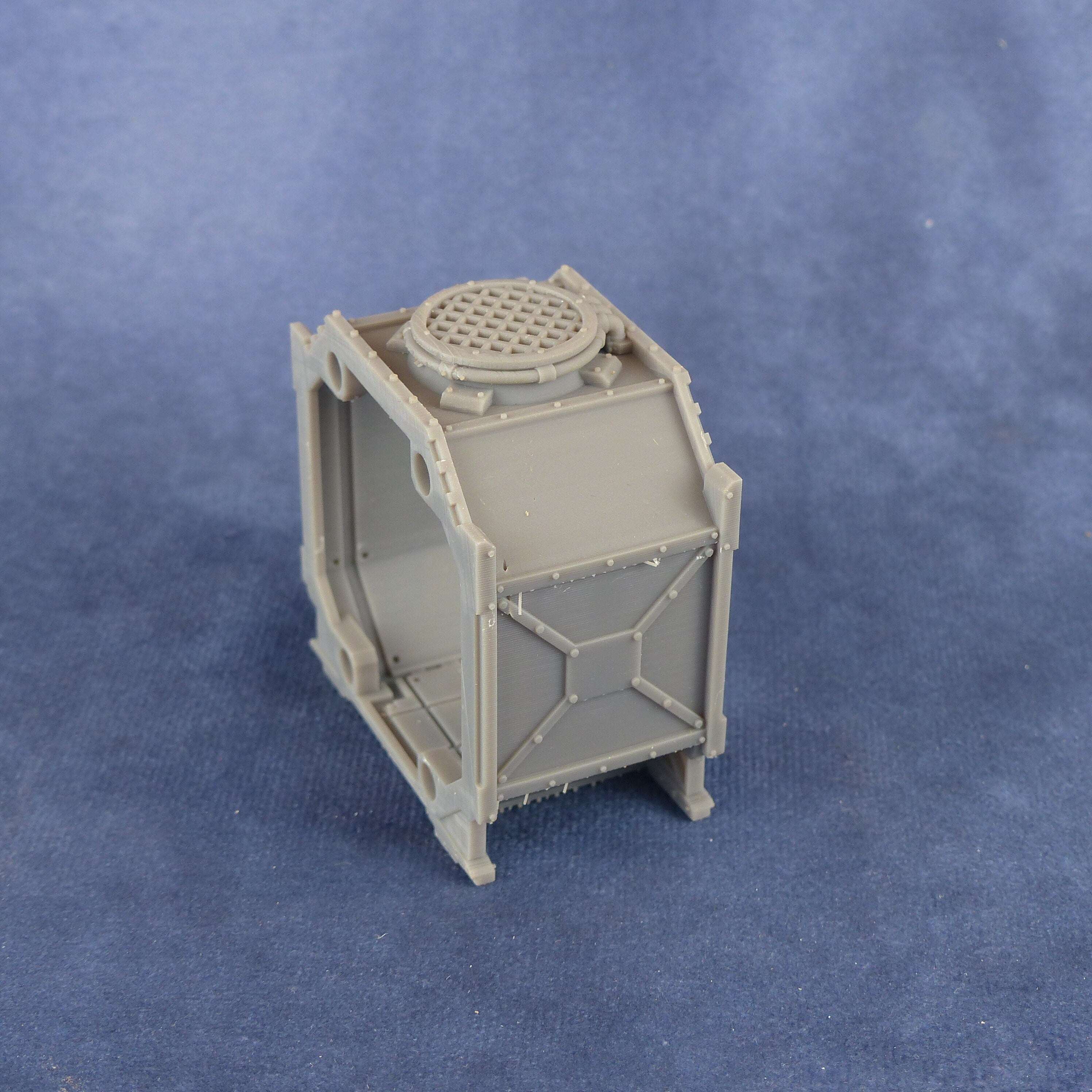 Segment-02 für Shipping Container | Passend für Colossus Chassis | Magnetisierbar | Modular| 28mm | Tabletop | Grimdark | Wasteland | 40K - Role Playing Miniatures