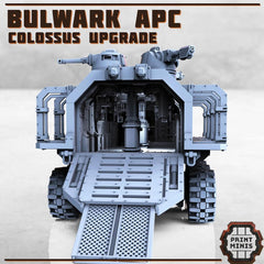 Colossus Bulwark APC | Komplettes Fahrzeug wie abgebildet | Für 28mm Miniatur-Skala | Modular | Tabletop | Fahrzeug | Grimdark | Wasteland - Role Playing Miniatures