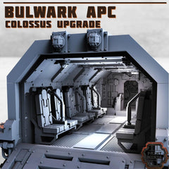 Colossus Bulwark APC | Komplettes Fahrzeug wie abgebildet | Für 28mm Miniatur-Skala | Modular | Tabletop | Fahrzeug | Grimdark | Wasteland - Role Playing Miniatures