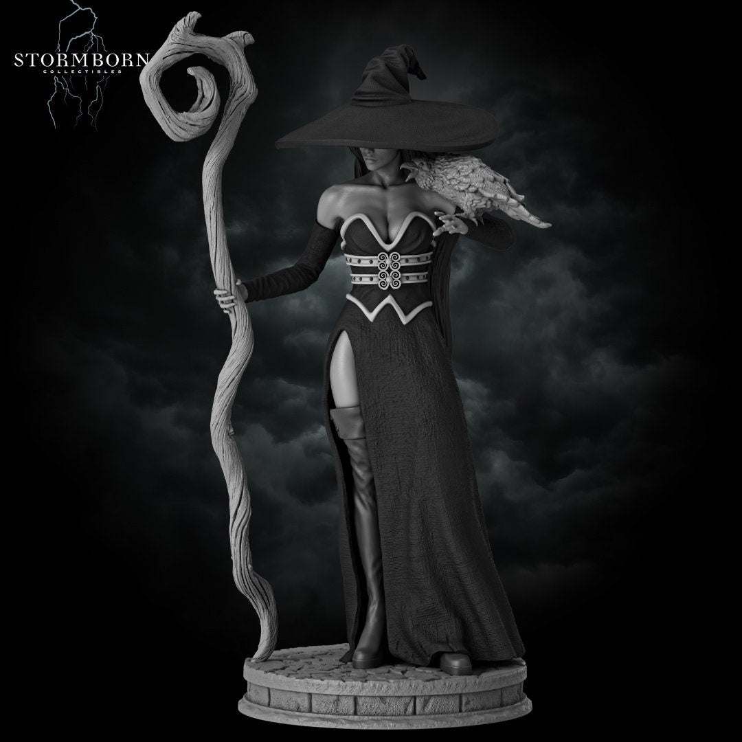 Azora the Witch | 32mm, 75mm Scale | Stormborn | Sammlung | Tabletop | Figur | Miniatur | Mensch | Dungeons & Dragons | DnD | Hexe - Role Playing Miniatures