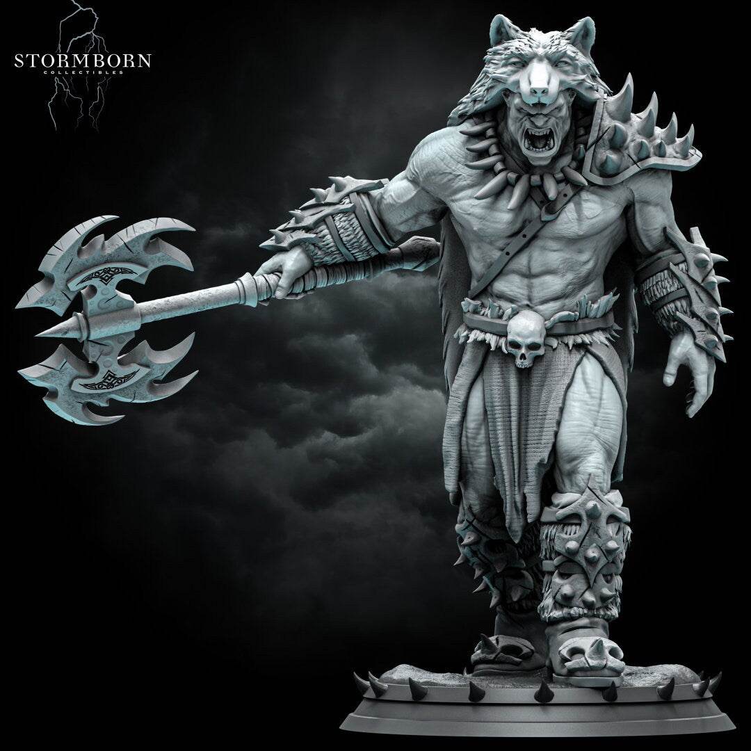 Ushnar, The Ruthless | 32mm, 75mm Scale | Stormborn | Sammlung | Tabletop | Figur | Miniatur | Mensch | Dungeons & Dragons | DnD | Barbar - Role Playing Miniatures