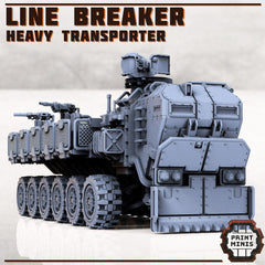 Colossus Line Breaker | Komplettes Fahrzeug wie abgebildet | Für 28mm Miniatur-Skala | Modular | Tabletop | Fahrzeug | Grimdark | Wasteland - Role Playing Miniatures