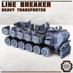 Colossus Line Breaker | Komplettes Fahrzeug wie abgebildet | Für 28mm Miniatur-Skala | Modular | Tabletop | Fahrzeug | Grimdark | Wasteland - Role Playing Miniatures