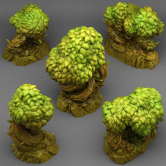 Tabletop Miniatur Figur "Magical Bramble Trees" für 28mm Maßstab, im Set oder einzeln erhältlich, unbemalter Baum für Terrain, DnD - Role Playing Miniatures