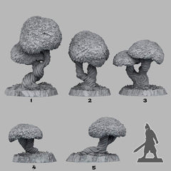 Tabletop Miniatur Figur "Majestic Enchanted Trees" für 28mm Maßstab, im Set oder einzeln erhältlich, unbemalter Baum für Terrain, DnD - Role Playing Miniatures