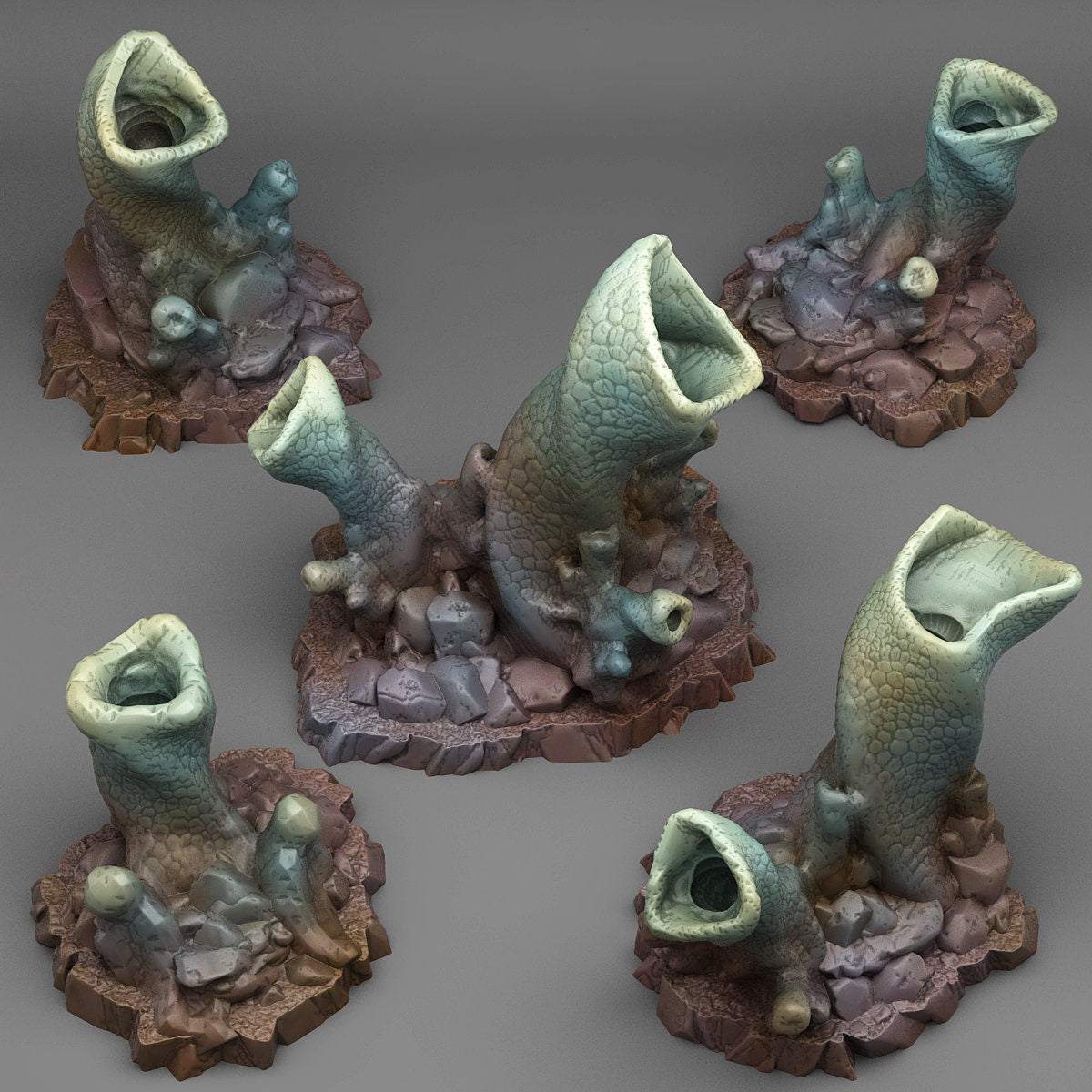 Tabletop Miniatur Figur "Strange Smoke Hole Cavern" für 28mm Maßstab, im Set oder einzeln erhältlich, unbemalte für Terrain, Diorama und DnD - Role Playing Miniatures