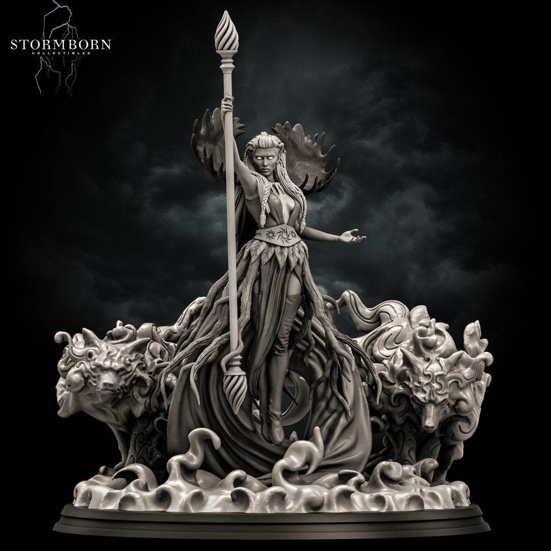 Valmoira, Archdruid | 32mm oder 75mm Scale | Stormborn | Sammlung - Role Playing Miniatures