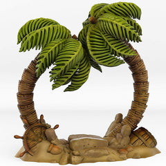 Tabletop Miniatur Figur "Pirate Island Portal" für 28mm Maßstab, passend zu Set "Pirate Palm Trees", unbemaltes Tor mit Farb-Effekt - Role Playing Miniatures