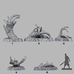 Tabletop Miniatur Figur "Desolation Trees" für 28mm Maßstab, im Set oder einzeln erhältlich, unbemalter Baum für Terrain, Diorama, Grimdark - Role Playing Miniatures