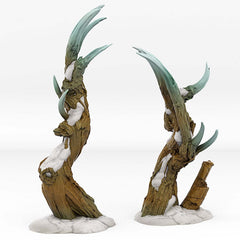 Tabletop Miniatur Figur "Magic Winter Forest Portal" für 28mm Maßstab, unbemaltes Tor mit Farb-Effekt, DnD, Diorama, Grimdark - Role Playing Miniatures