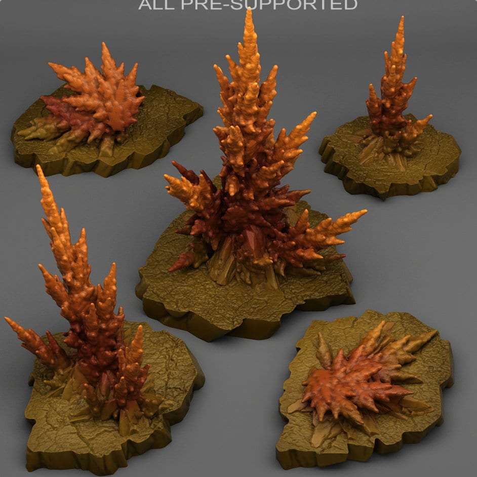 Tabletop Miniatur Figur "Ancient Desert Baryte" für 28mm Maßstab, im Set oder einzeln erhältlich, unbemalte Pflanze für Terrain, Diorama - Role Playing Miniatures