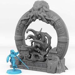 Tabletop Miniatur Figur "Cthulhu's Portal" für 28mm Maßstab, unbemaltes Tor mit Farb-Effekt, DnD - Role Playing Miniatures