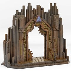 Tabletop Miniatur Figur "Dwarf Mine Portal" für 28mm Maßstab, unbemaltes Tor mit Farb-Effekt, DnD - Role Playing Miniatures