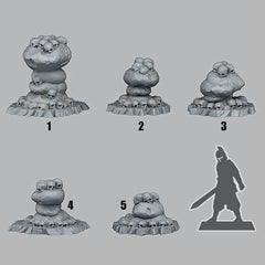 Tabletop Miniatur Figur "Ancient Cannibal Stones" für 28mm Maßstab, im Set oder einzeln erhältlich, unbemalte Steine für Terrain, DnD - Role Playing Miniatures