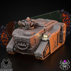 Flame Lizards Rhino (Tank), Bausatz, unbemalt, Tabletop, Miniatur, Wargaming, 40K, Grimdark, Warhammer, APC, Fahrzeug - Role Playing Miniatures