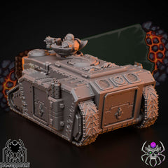 Flame Lizards Rhino (Tank), Bausatz, unbemalt, Tabletop, Miniatur, Wargaming, 40K, Grimdark, Warhammer, APC, Fahrzeug - Role Playing Miniatures