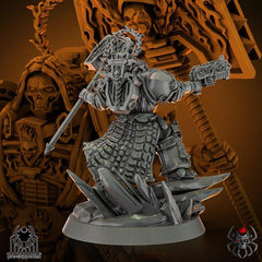 Flame Lizards Prelate (1 Mini + Bits, 15 Teile), Bausatz, 34mm Primaris scale, Tabletop, Miniatur, Wargaming, Warhammer, Grimdark, RPG, 40K - Role Playing Miniatures