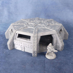 Bunker, unbeschädigt, Decke abnehmbar, magnetisierbar, inklusive Magneten, Scale 28/32mm, Tabletop, Gebäude, 40K, Grimdark, Wargame, 2 Teile - Role Playing Miniatures