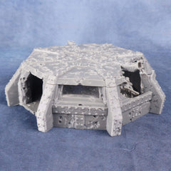 Bunker, Ruine, Decke abnehmbar, magnetisierbar, inklusive Magneten, Scale 28/32mm, Tabletop, Gebäude, 40K, Grimdark, Wargame, 2-teilig - Role Playing Miniatures