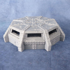 Bunker, unbeschädigt, Decke abnehmbar, magnetisierbar, inklusive Magneten, Scale 28/32mm, Tabletop, Gebäude, 40K, Grimdark, Wargame, 2 Teile - Role Playing Miniatures