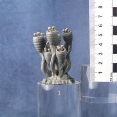 Tabletop Miniatur Figur &quot;Alien Anemone&quot; für 28mm Maßstab, im Set oder einzeln erhältlich, unbemalte Pflanzen für Terrain und Diorama