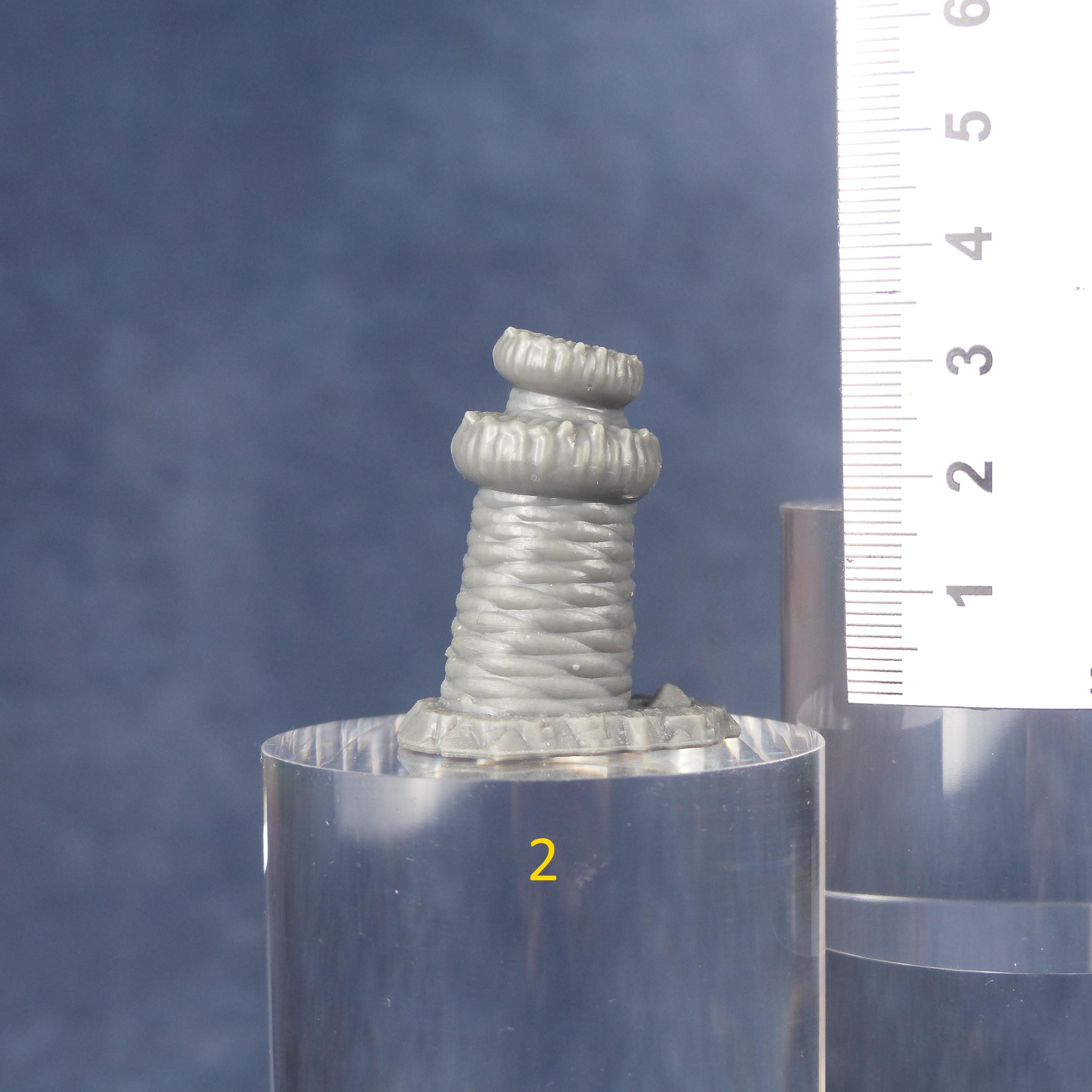 Tabletop Miniatur Figur "Monstrous Worm Plants" für 28mm Maßstab, im Set oder einzeln erhältlich, unbemalte Pflanzen für Terrain, DnD - Role Playing Miniatures