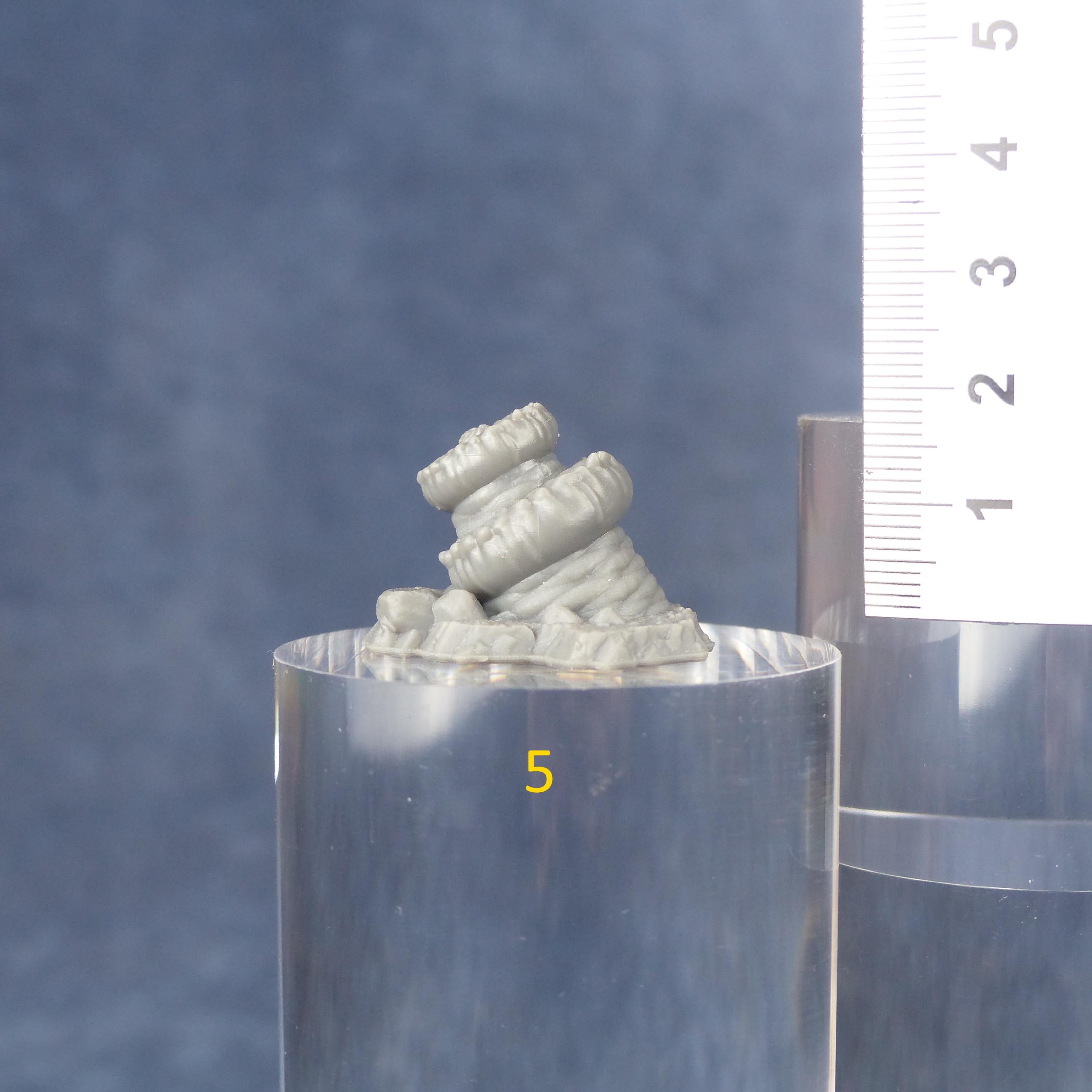 Tabletop Miniatur Figur "Monstrous Worm Plants" für 28mm Maßstab, im Set oder einzeln erhältlich, unbemalte Pflanzen für Terrain, DnD - Role Playing Miniatures