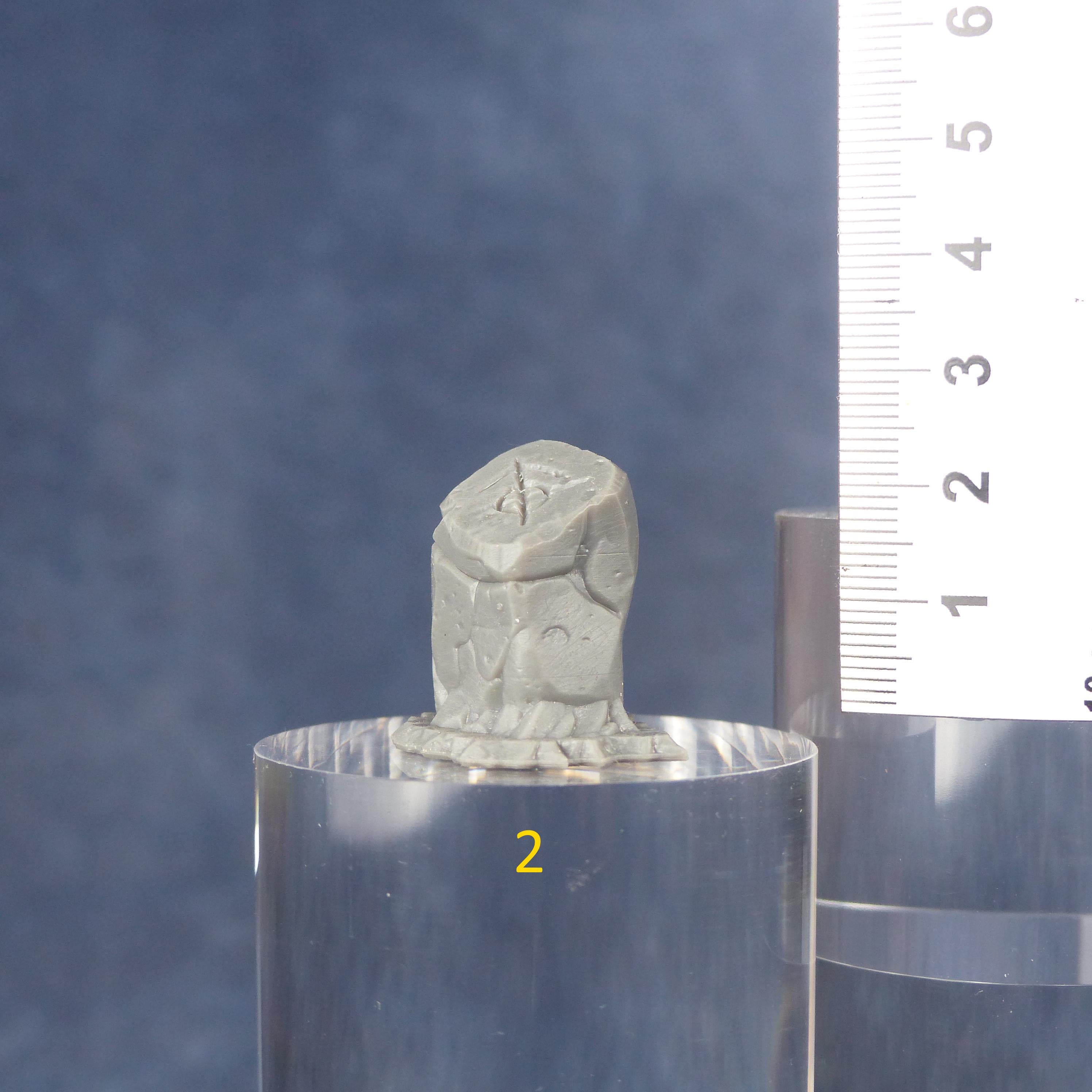 Tabletop Miniatur Figur "Sci-fi Cubic Stones" für 28mm Maßstab, im Set oder einzeln erhältlich, unbemalte Steine für Terrain und Diorama - Role Playing Miniatures