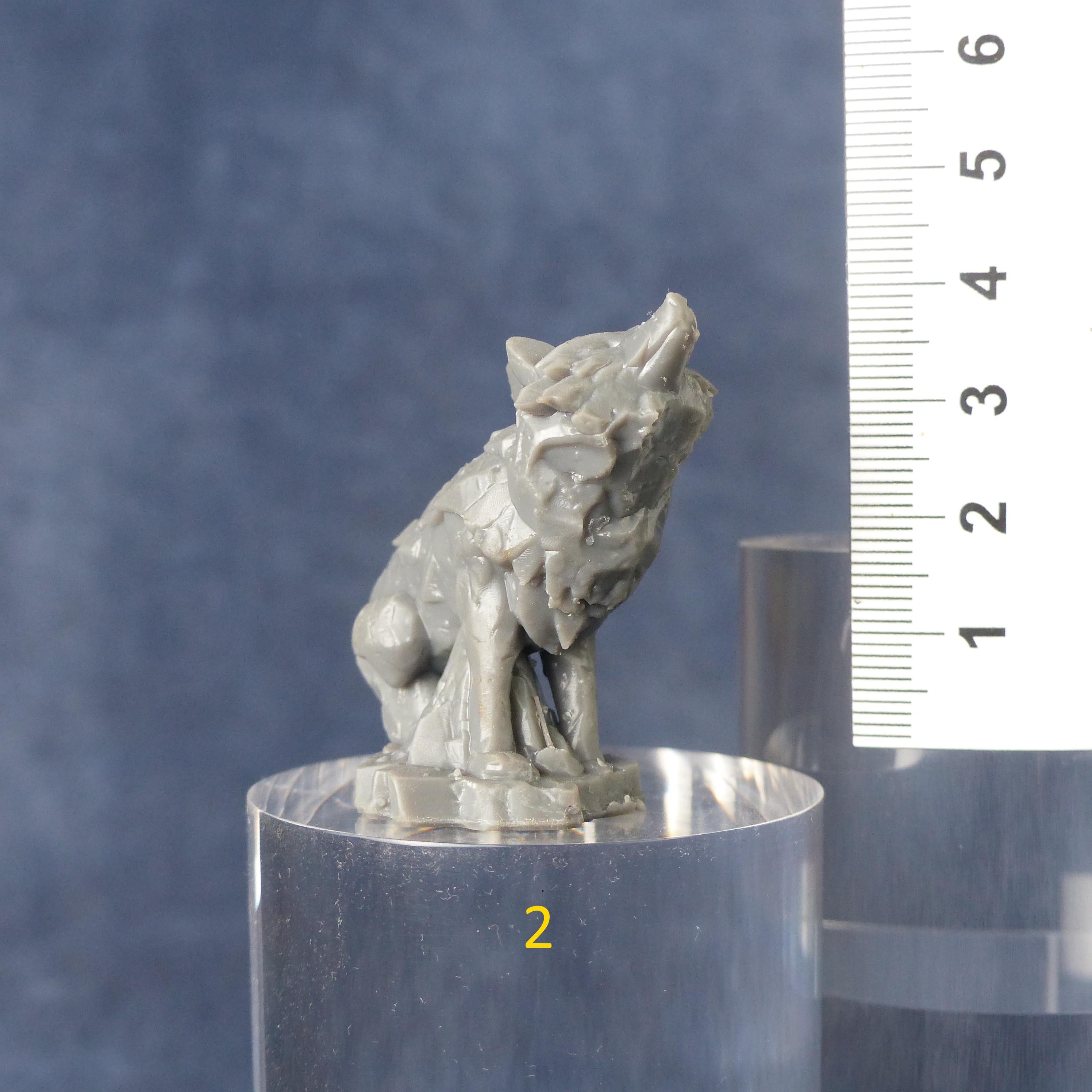 Tabletop Miniatur Figur "Mythic Rockwolves" für 28mm Maßstab, im Set oder einzeln erhältlich, unbemalte Steine für Terrain und Diorama - Role Playing Miniatures