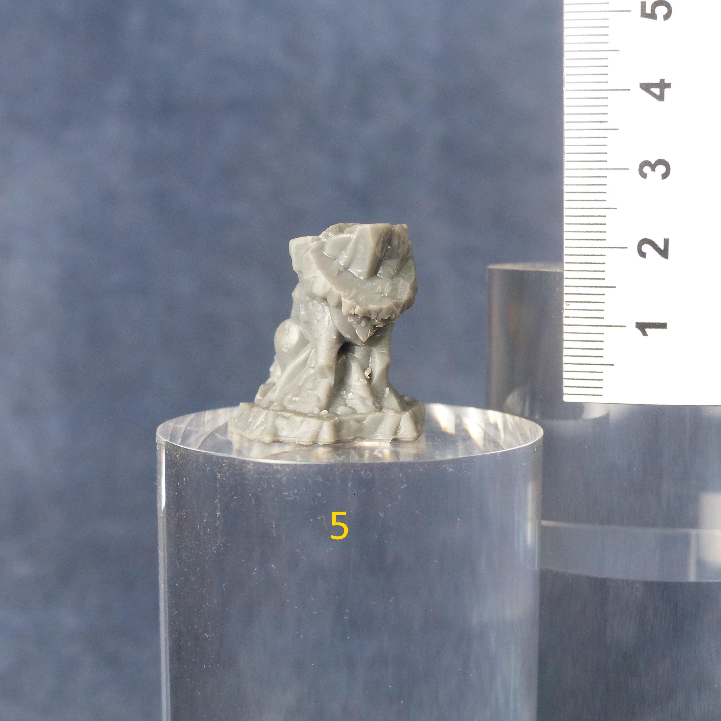Tabletop Miniatur Figur "Mythic Rockwolves" für 28mm Maßstab, im Set oder einzeln erhältlich, unbemalte Steine für Terrain und Diorama - Role Playing Miniatures