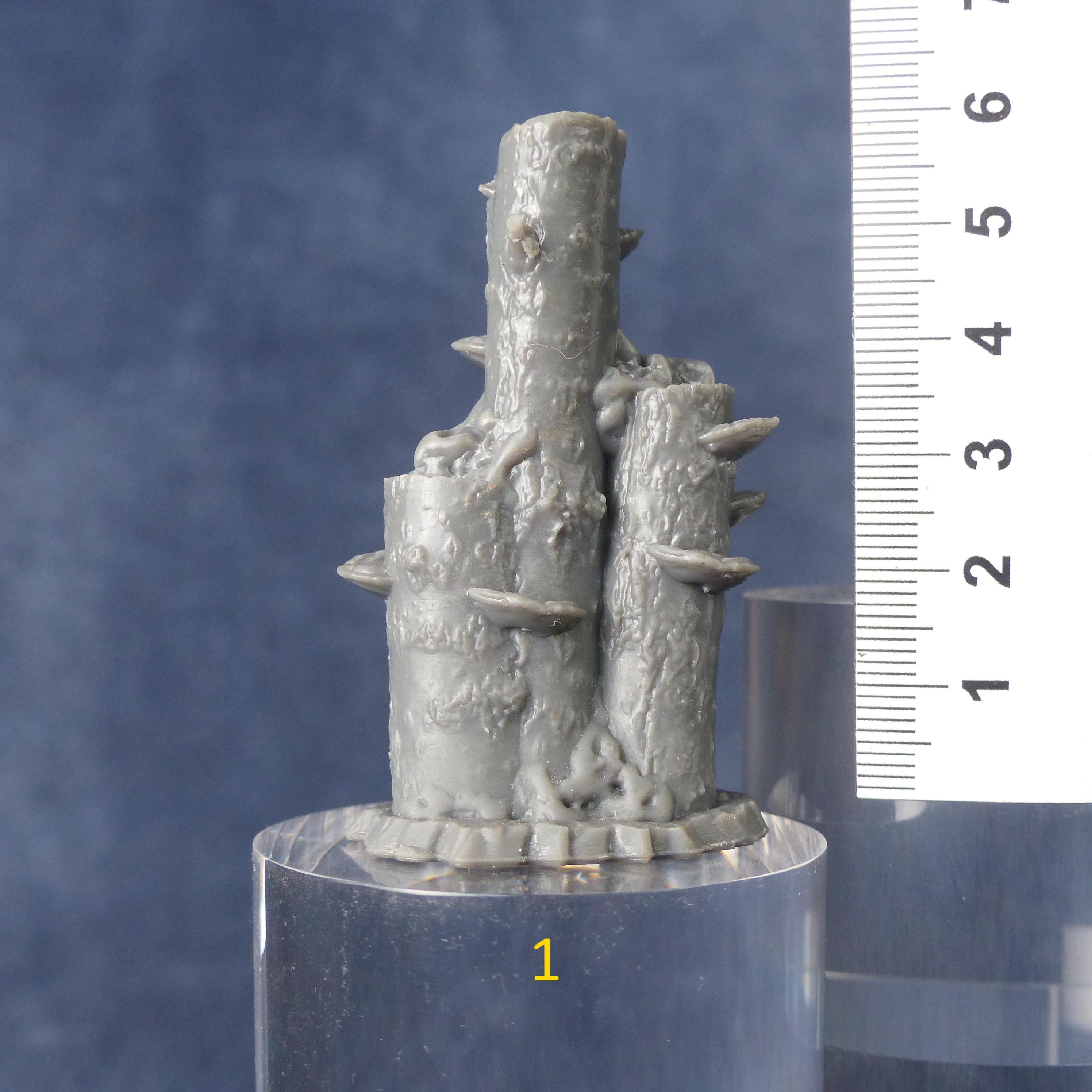 Tabletop Miniatur Figur "Enchanted Mushroom Logs" für 28mm Maßstab, im Set oder einzeln erhältlich, unbemalte Pilze für Terrain und DnD - Role Playing Miniatures