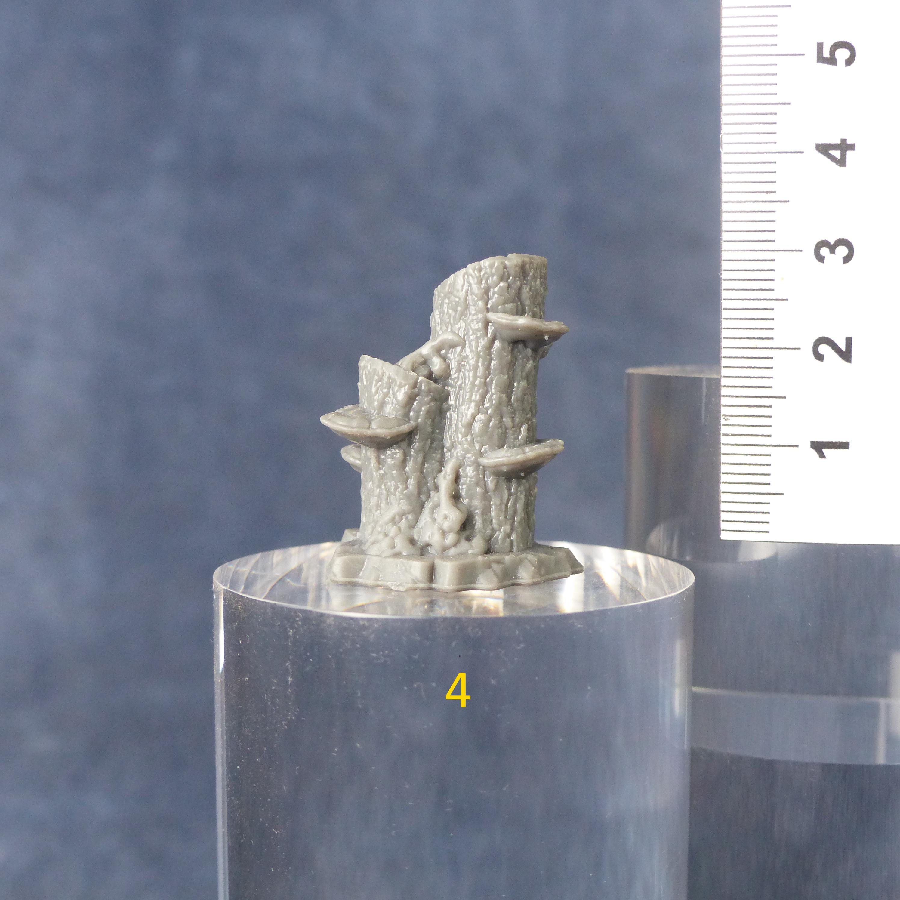 Tabletop Miniatur Figur "Enchanted Mushroom Logs" für 28mm Maßstab, im Set oder einzeln erhältlich, unbemalte Pilze für Terrain und DnD - Role Playing Miniatures