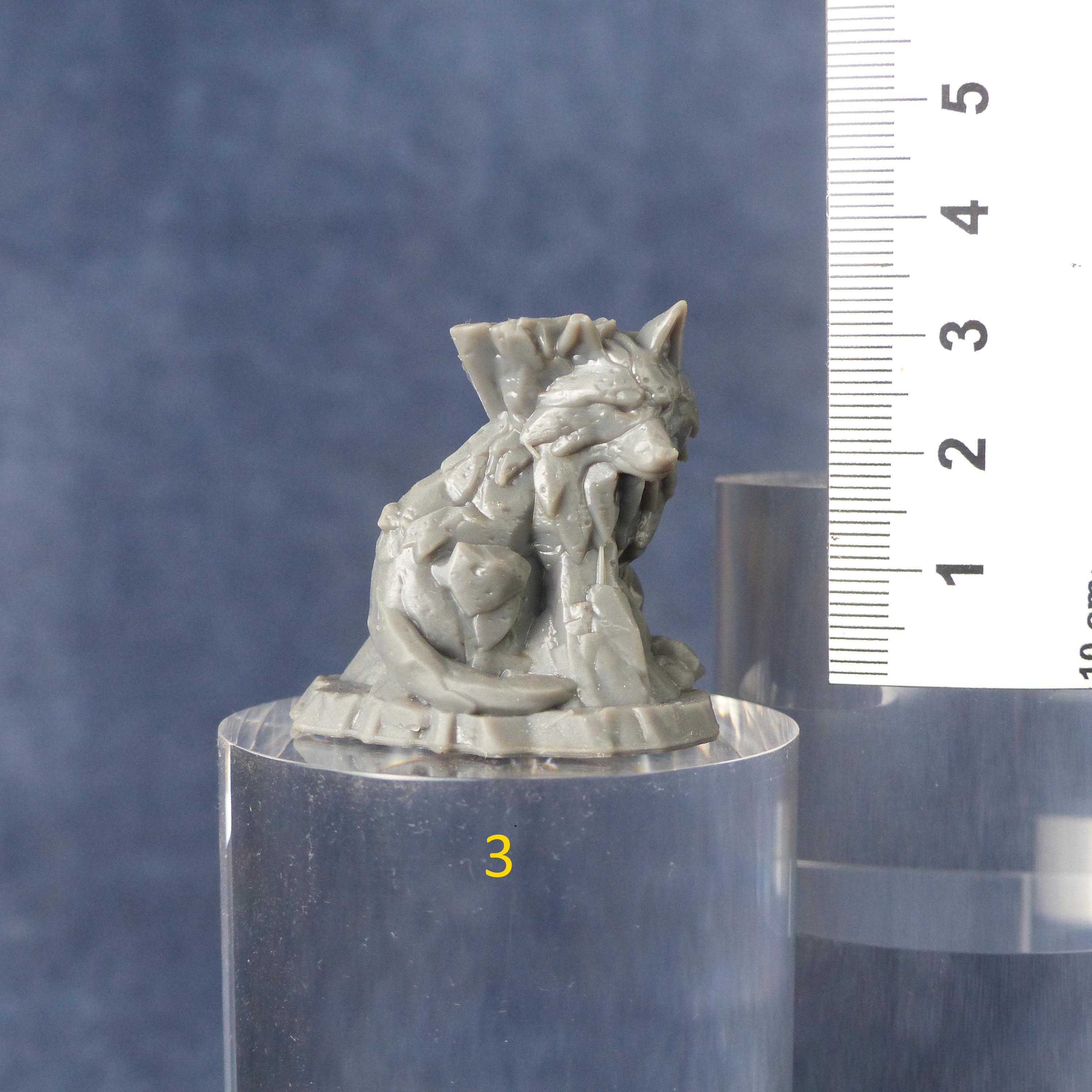 Tabletop Miniatur Figur "Mythic Rockwolves" für 28mm Maßstab, im Set oder einzeln erhältlich, unbemalte Steine für Terrain und Diorama - Role Playing Miniatures