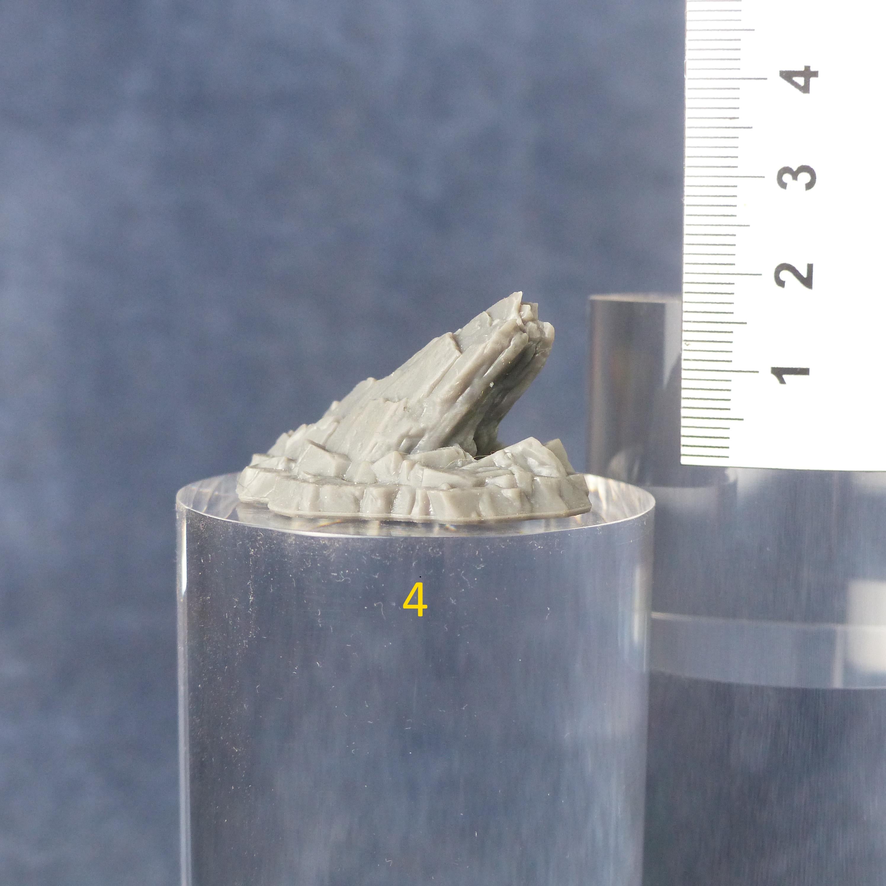 Tabletop Miniatur Figur "Martian Cliffs" für 28mm Maßstab, im Set oder einzeln erhältlich, unbemalte Steine für Terrain, Diorama und DnD - Role Playing Miniatures