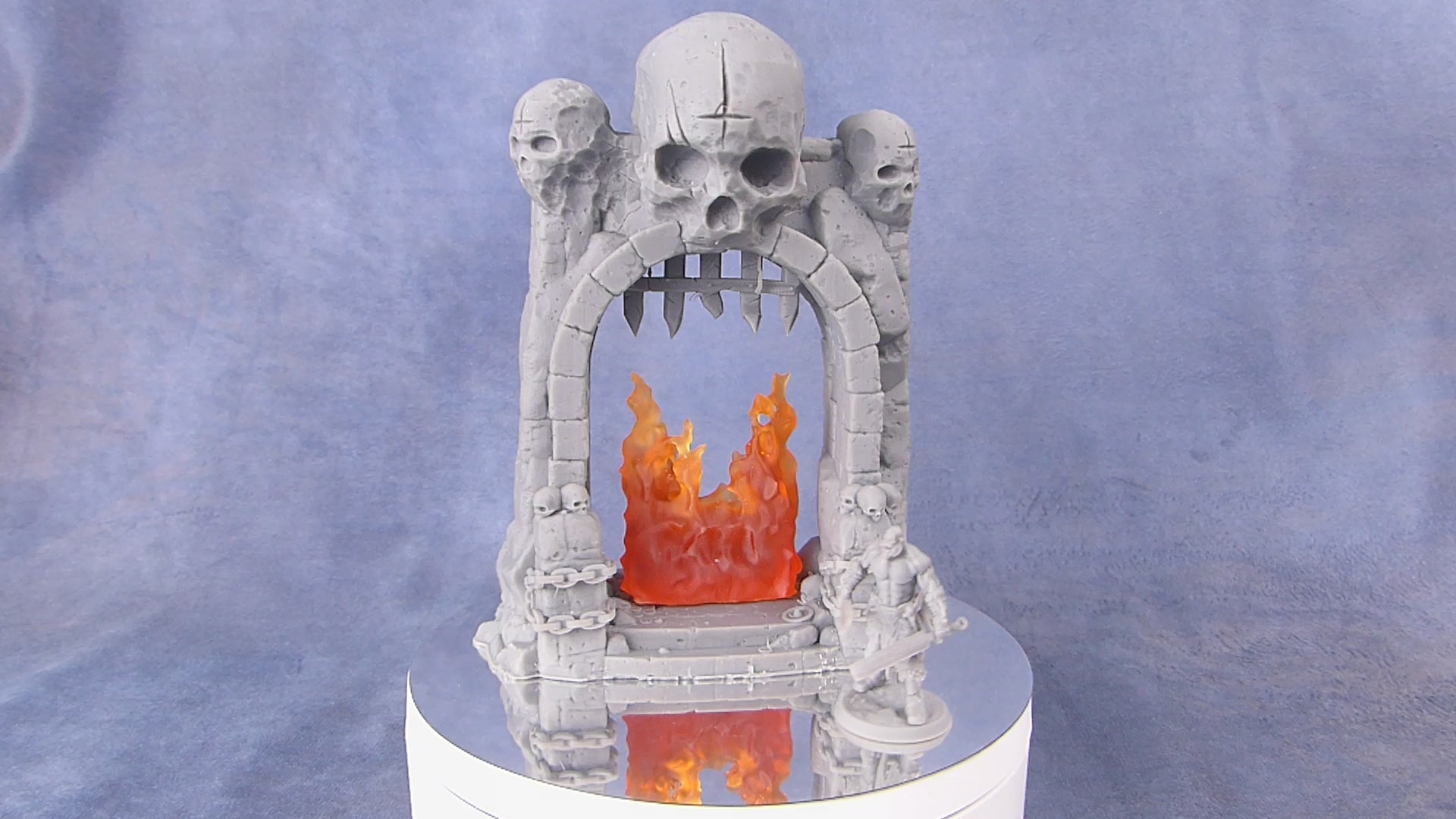 Tabletop Miniatur Figur "Dungeon Entrance Portal" für 28mm Maßstab, unbemaltes Tor mit Farb-Effekt, DnD