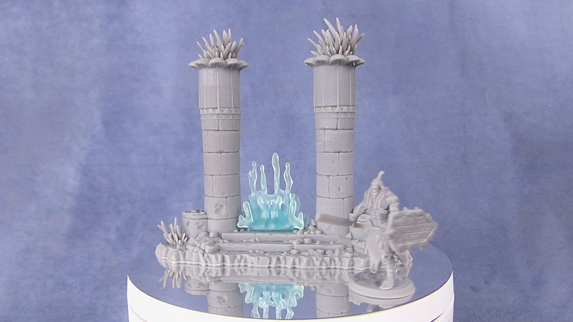 Tabletop Miniatur Figur "Babylone Portal" für 28mm Maßstab, unbemaltes Tor mit Farb-Effekt für Terrain, DnD