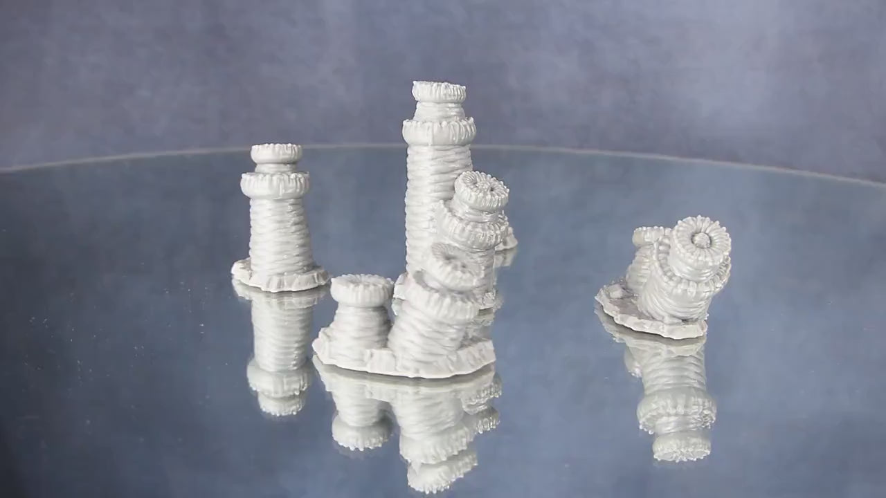 "Monstrous Worm Plants" für 28mm Maßstab, im Set oder einzeln erhältlich, unbemalte Pflanzen für Terrain, DnD