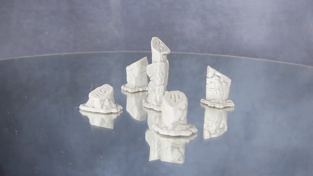 "Sci-fi Cubic Stones" für 28mm Maßstab, im Set oder einzeln erhältlich, unbemalte Steine für Terrain und Diorama