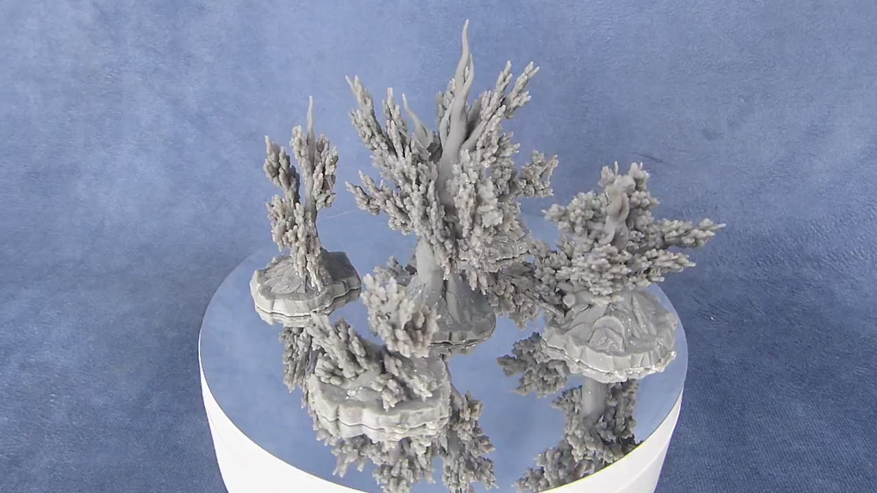 Angervine Trees | 28mm Scale | Teile-Set | unbemalt | Palme | Tabletop | Terrain | Deko | Baum | Pflanzen | DnD | Diorama | Fantasy