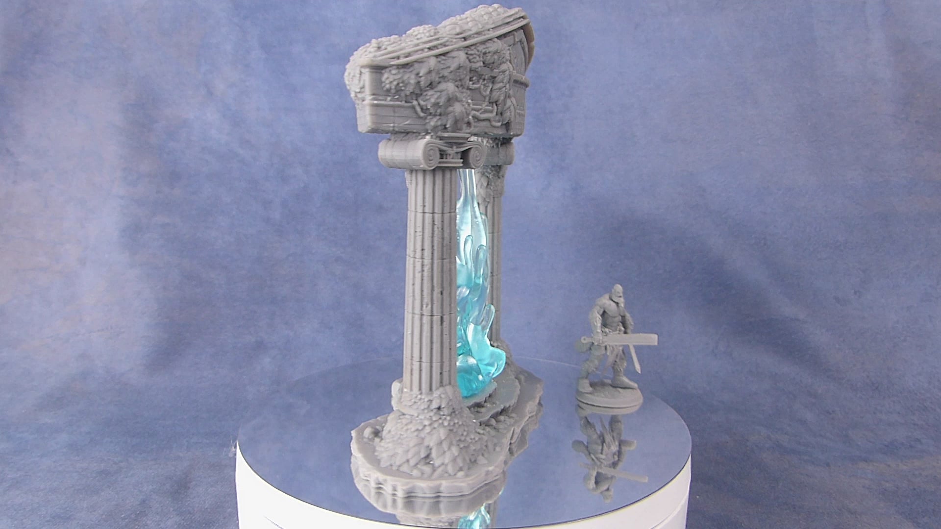 Tabletop Miniatur Figur "Ancient Greek Portal" für 28mm Maßstab, passend zu Set "Ancient Greek Ruins", unbemaltes Tor mit Farb-Effekt, DnD