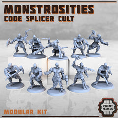 Monstrosities, Tribe Code Splicer Cult | Set mit 10 Figuren | 28mm | Tabletop-WorldOfTabletop